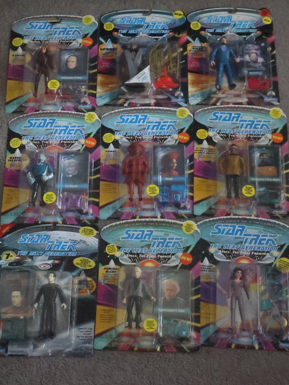 Star Trek Lot of 9 The Next Generation The Benzile McCoy K'Ehleyr